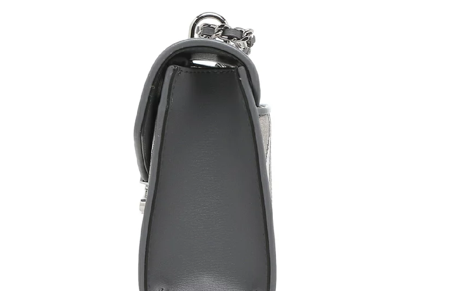 MICHAEL KORS ROSE 35F0SX0L2L MEDIUM FLAP SHOULDER BAG PVC LEATHER Pearl Grey Multi 194900061268