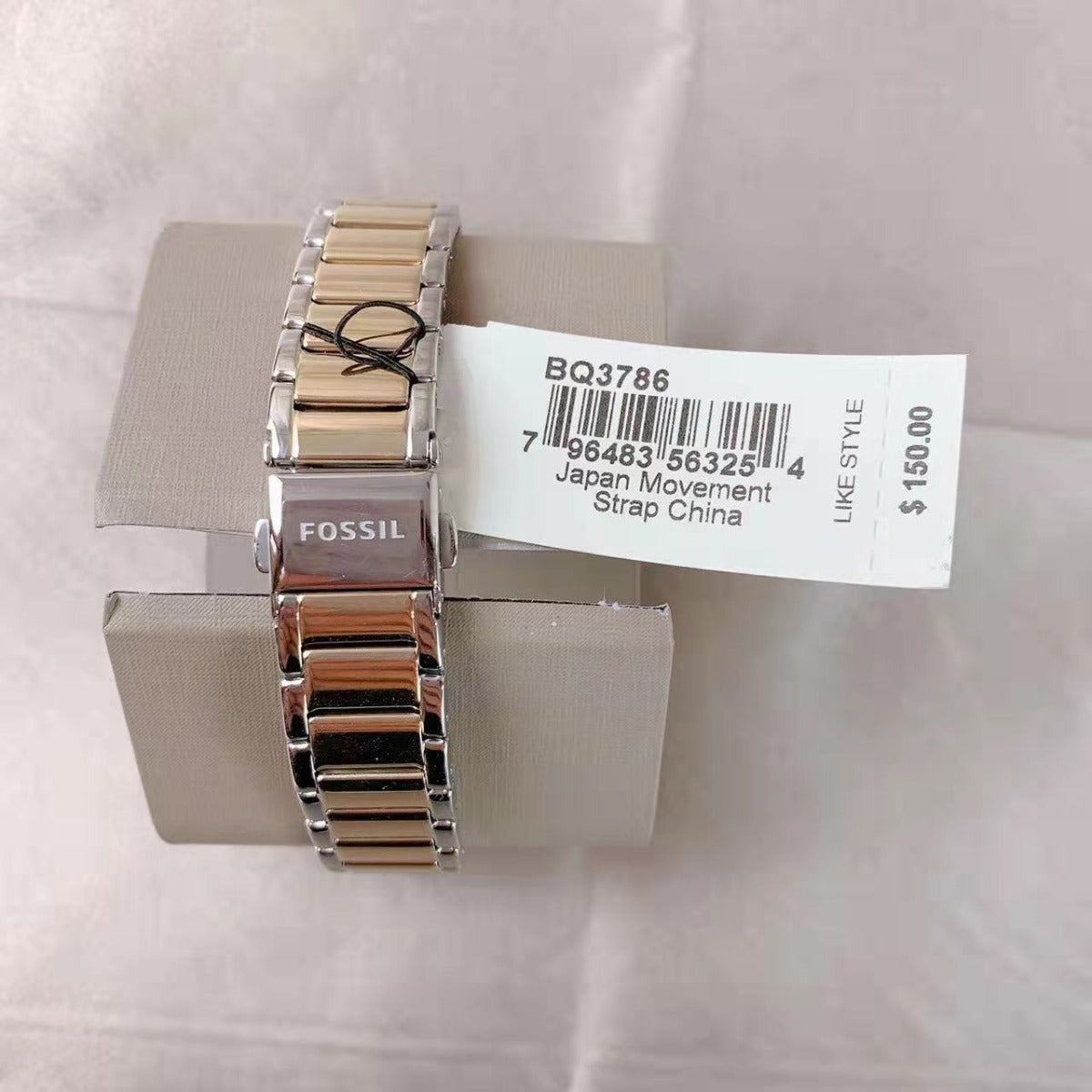 Fossil BQ3786 Ashtyn Three-Hand Date Two-Tone Stainless Steel Watch 796483563254