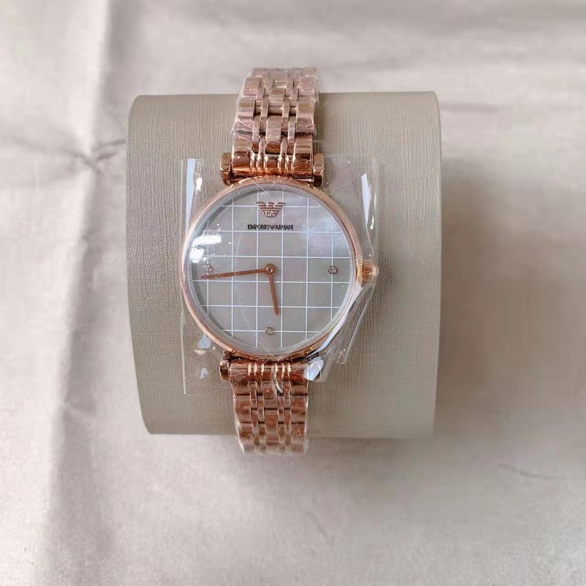 Emporio Armani AR11385 Two-Hand Rose Gold-Tone Stainless Steel Watch 723763296342