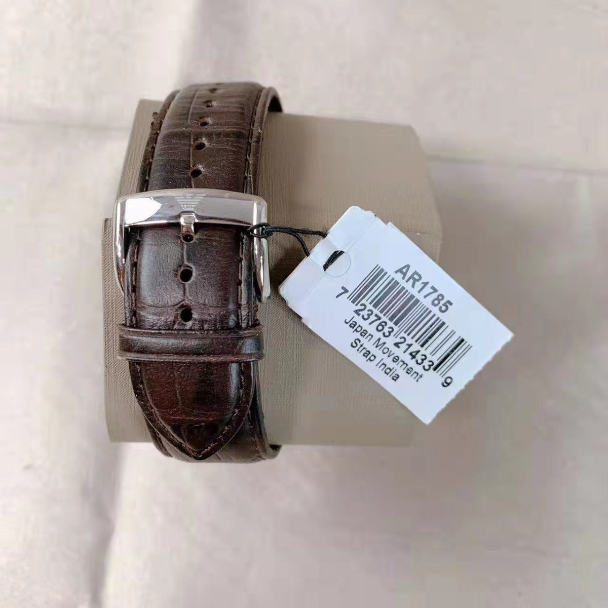 Emporio Armani Men's AR1785 Dress Brown Leather Watch 723763214339