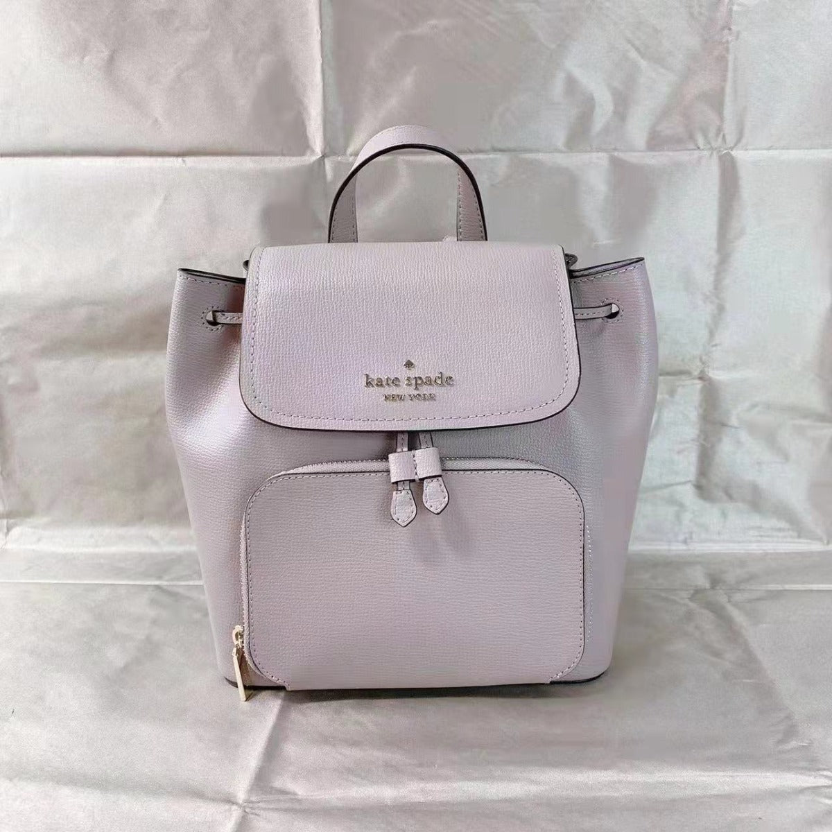 Kate Spade WKR00548 darcy flap backpack in warm taupe 196021025068