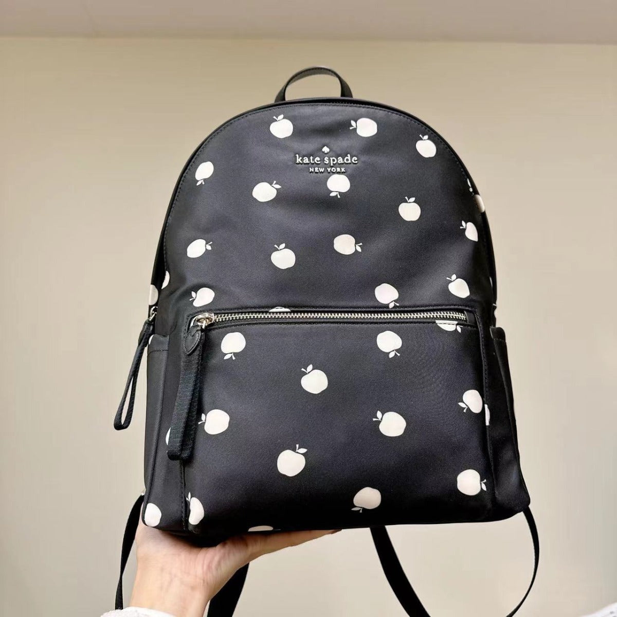 Kate Spade K9248 Chelsea Little Better Nylon Large Backpack In Black Multi 196021117435