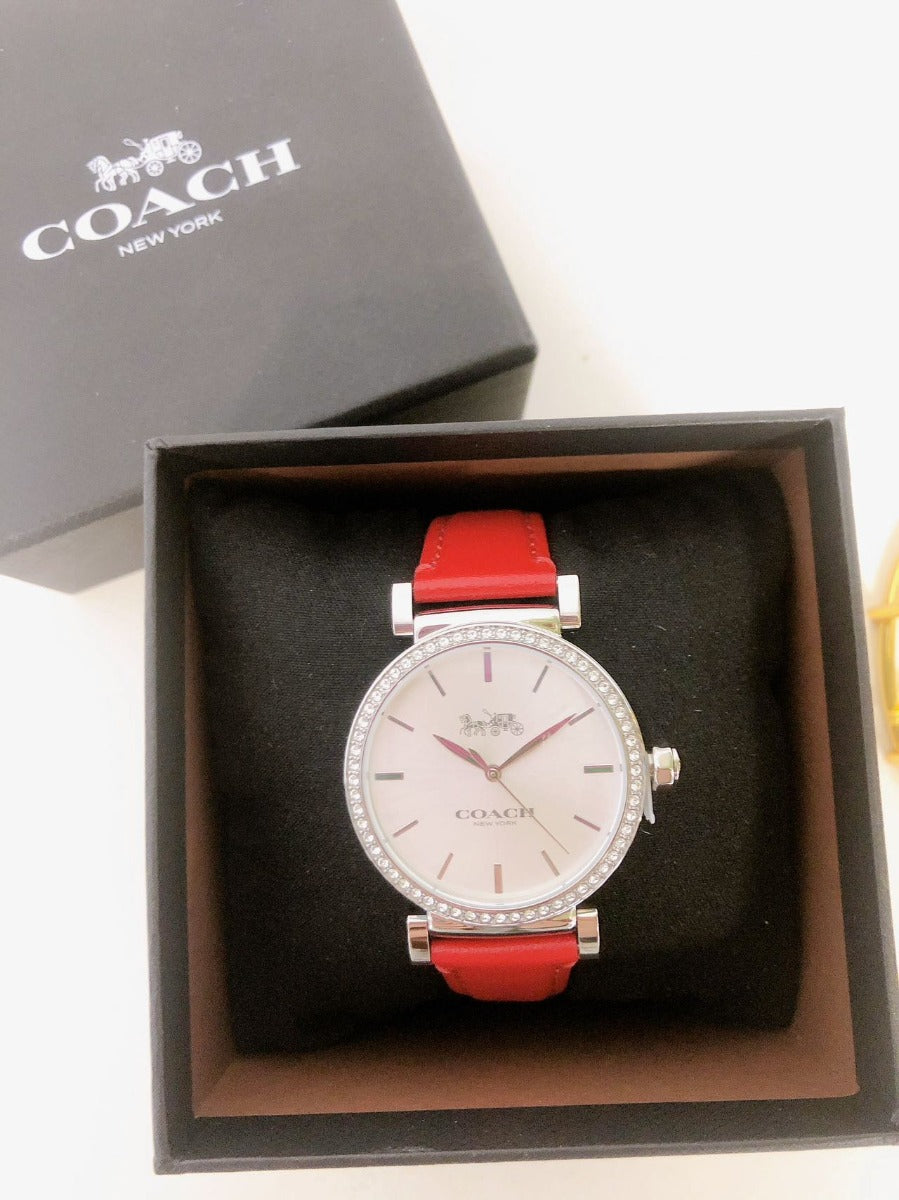 Coach Madison Womens 34MM Watch 14503869 Dial: SILVER WHITE WITH INDEX - 885997424516