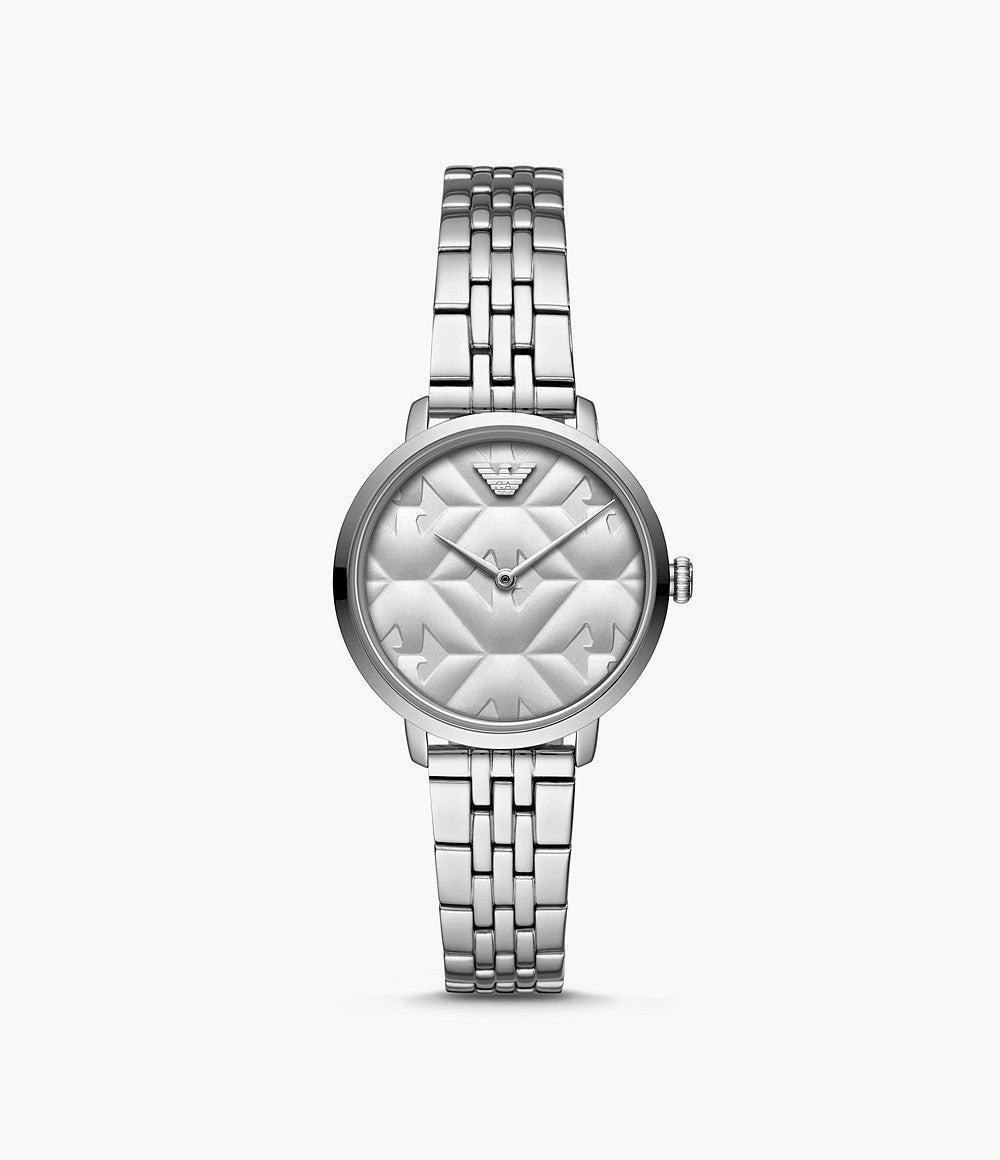 Armani AR11213 Slim Silver Tone Women's Watch 32mm 723763277860