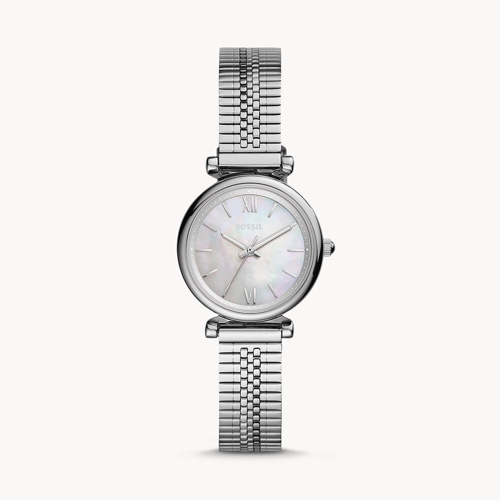 Fossil ES4695 Carlie Mini Three-Hand Stainless-Steel Watch 796483366527