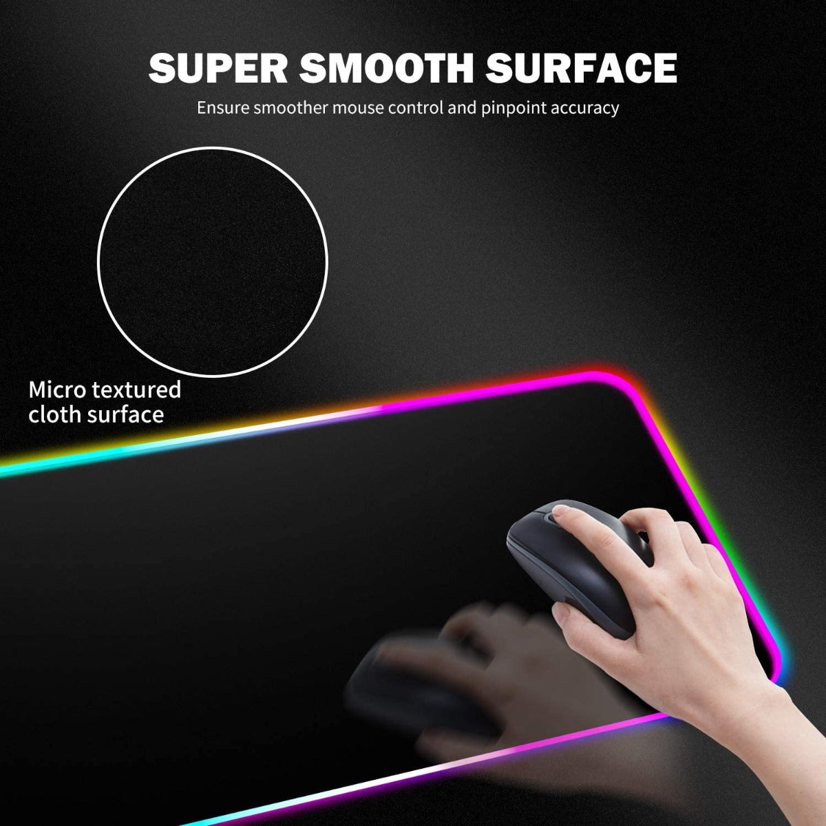 Mytrix Large RGB Wireless Charger Gaming Mouse Pad