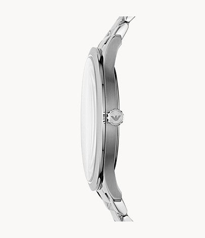 Emporio Armani AR11350 Three-Hand Date Stainless Steel Watch - 723763292009