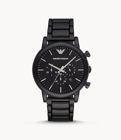 Emporio Armani AR1895 Men's Chronograph Black Stainless Steel Watch - 723763231732