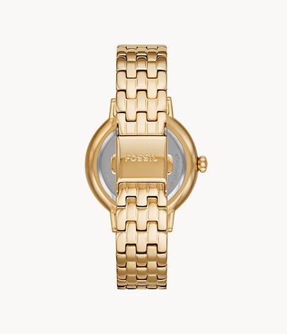 Fossil BQ3655 Reid Three-Hand Gold-Tone Stainless Steel Watch 796483521414