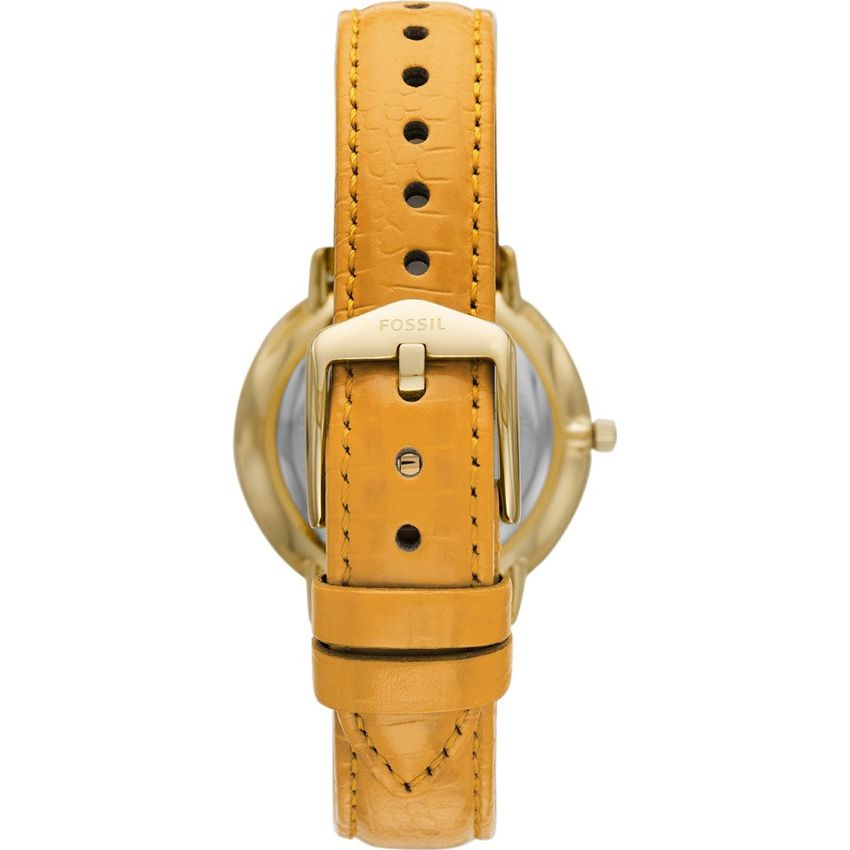 Fossil ES4728 Prismatic Galaxy Ladies Three-hand Yellow Leather 33mm Watch 796483470477