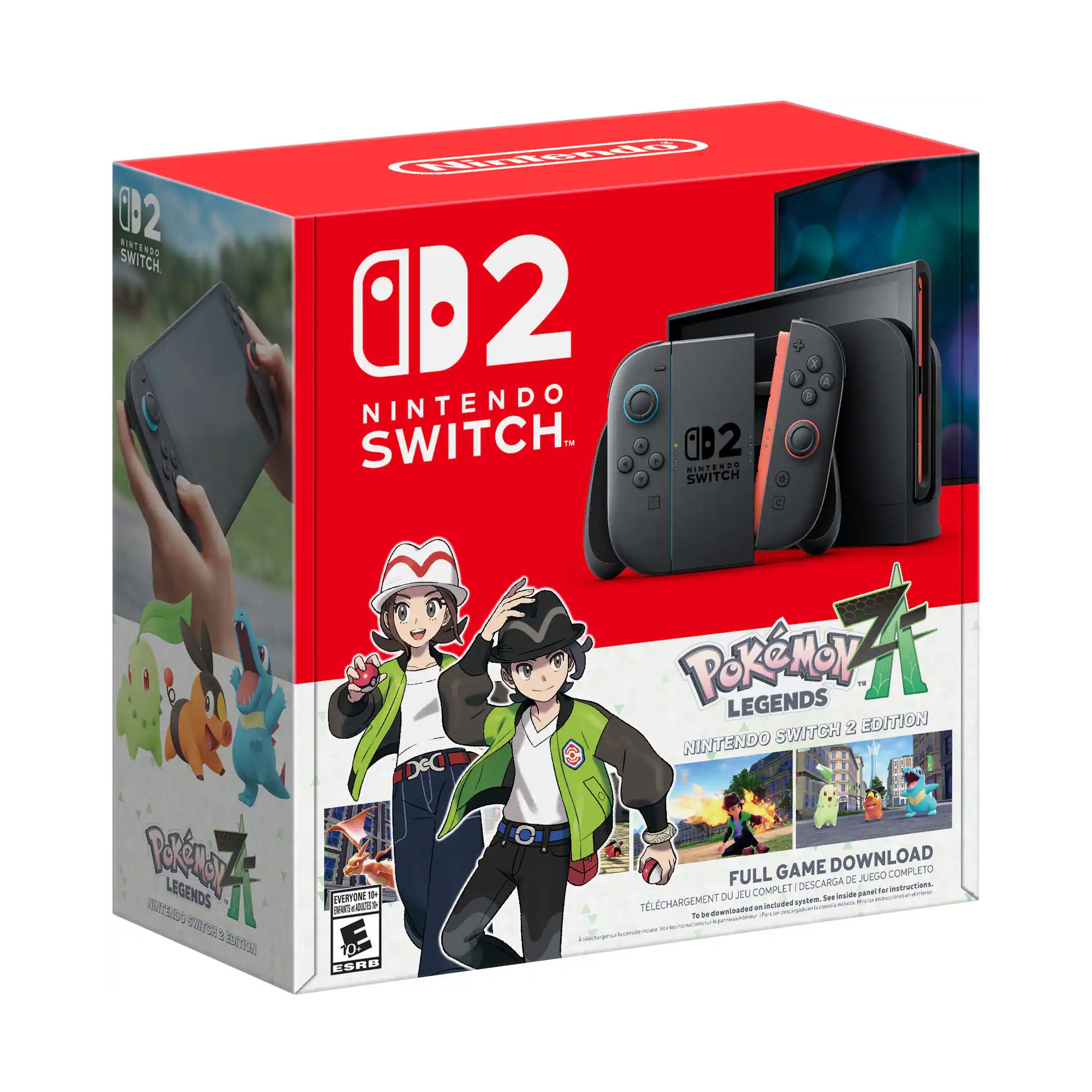 Nintendo Switch 2 Pokemon Legends: Z-A Bundle 256GB 7.9-Inch 1080P Screen, Joy-Con 2 with Mouse Sensor, Dock, with Microfiber Cleaning Cloth & Screen Protector