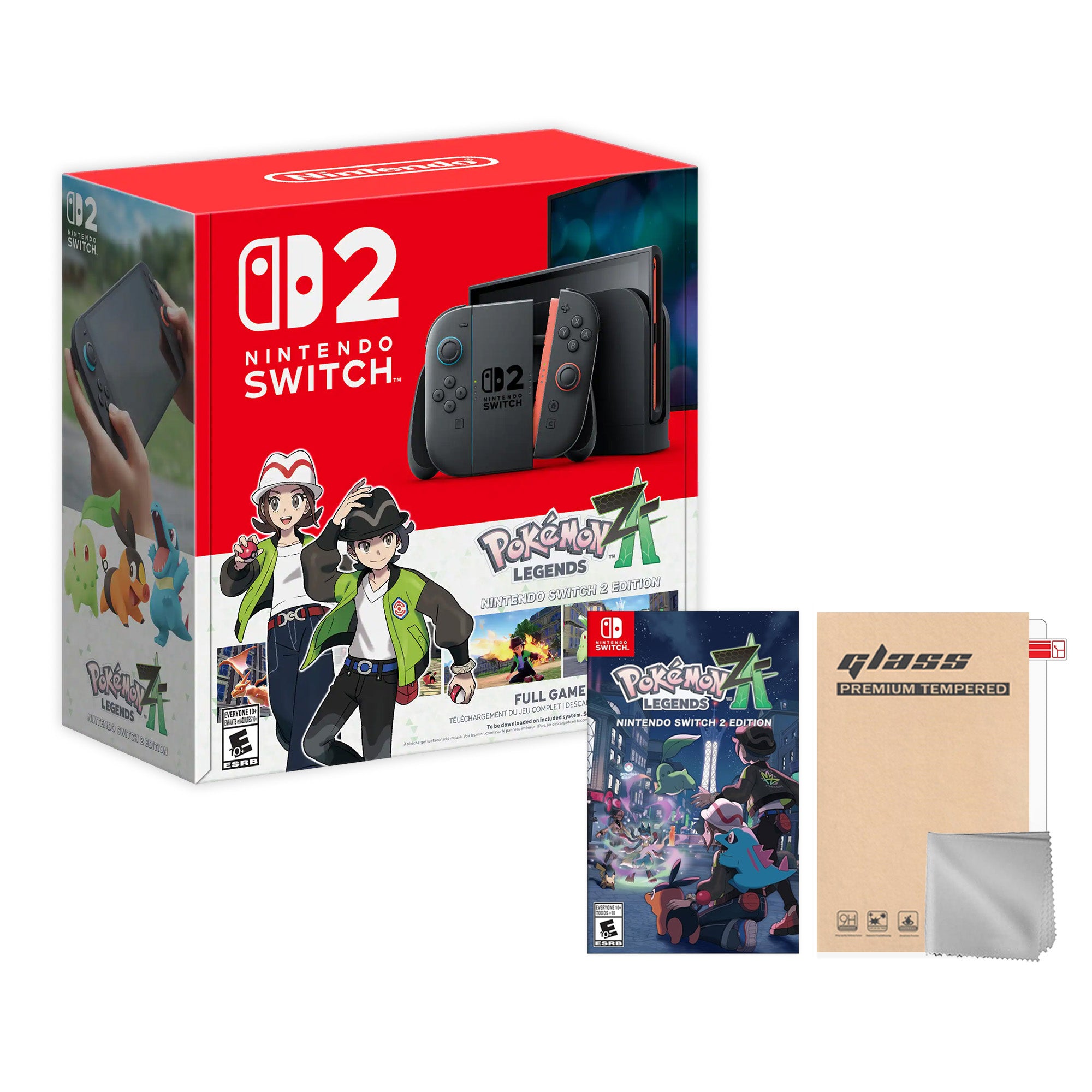 Nintendo Switch 2 Pokemon Legends: Z-A Bundle 256GB 7.9-Inch 1080P Screen, Joy-Con 2 with Mouse Sensor, Dock, with Microfiber Cleaning Cloth & Screen Protector