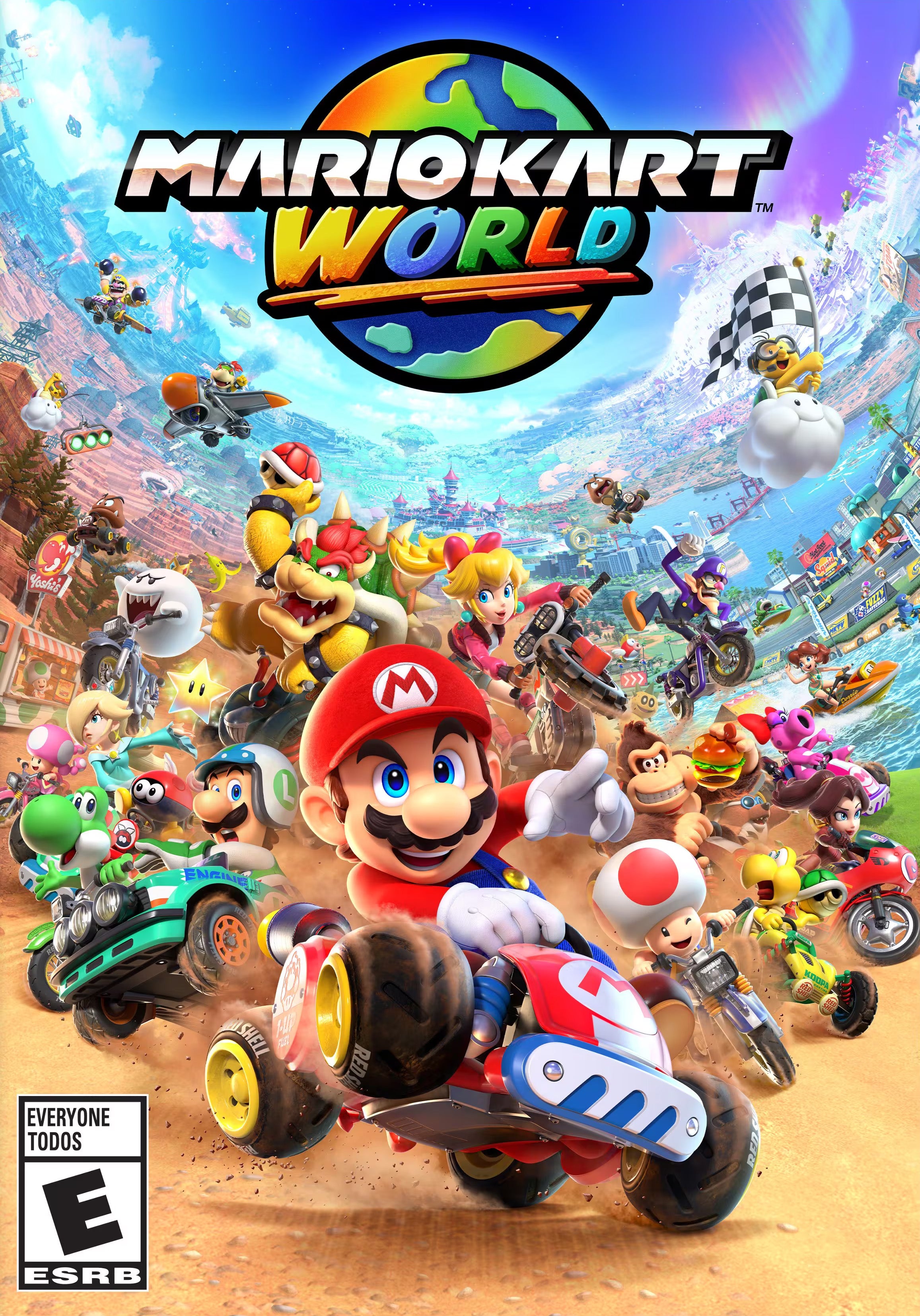 Nintendo Switch 2 Mario Kart World Bundle 256GB 7.9-Inch 1080P Screen, Joy-Con 2 with Mouse Sensor, Dock, with Microfiber Cleaning Cloth & Screen Protector