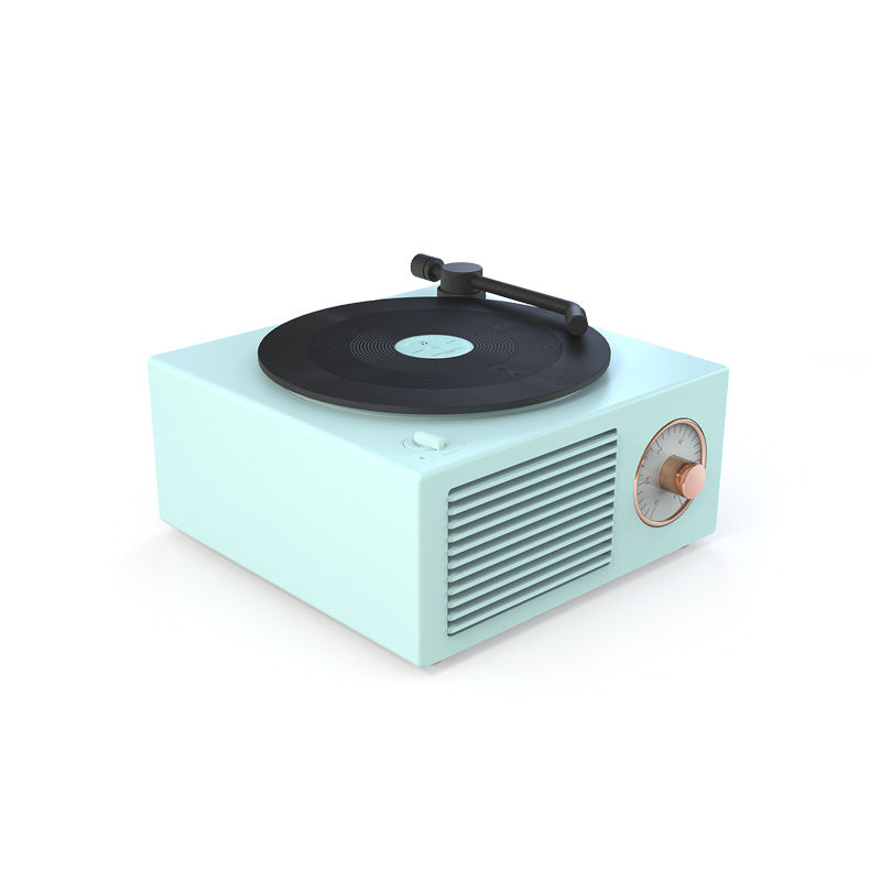Wireless mini portable retro phonograph bluetooth speaker