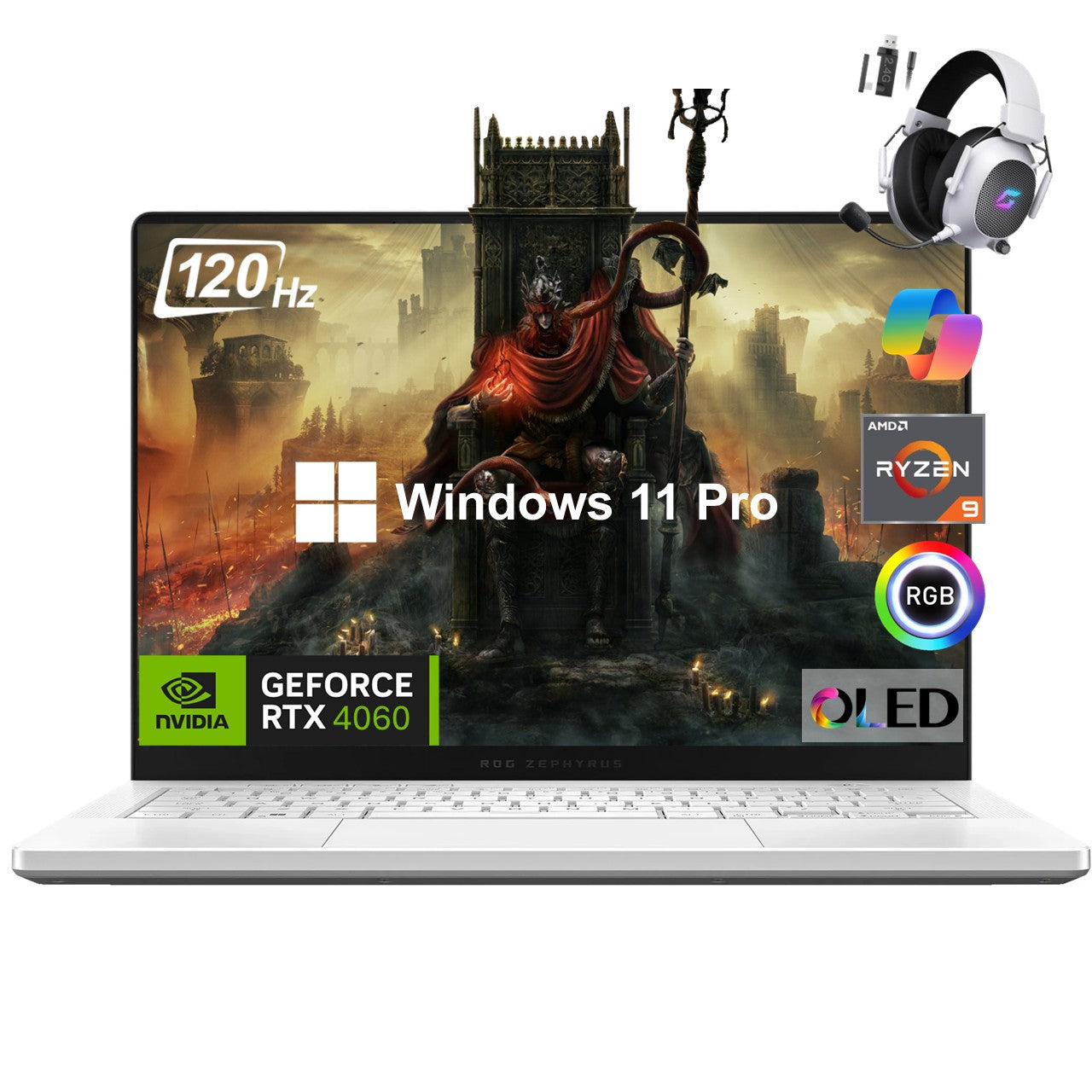 ASUS ROG Zephyrus G14 4060 Gaming Laptop, 14