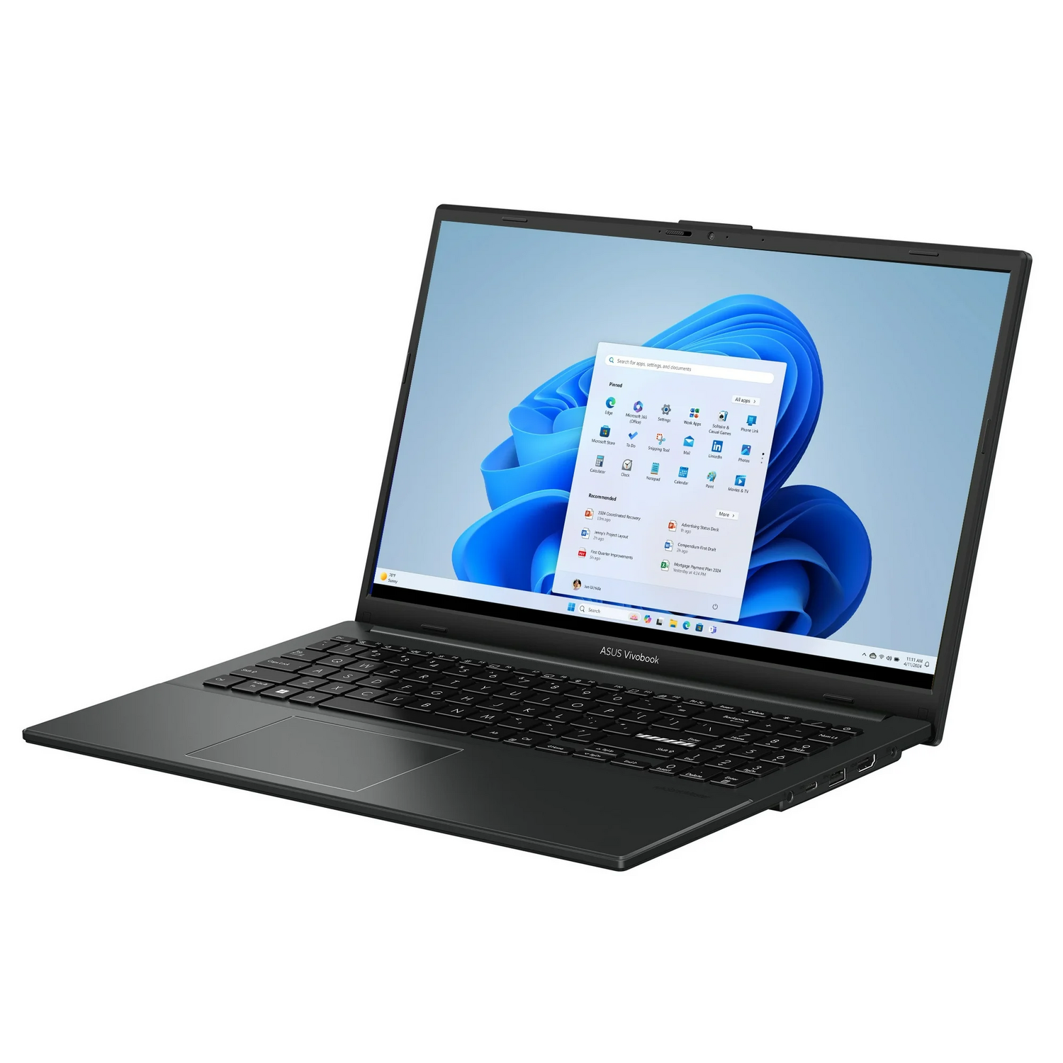 ASUS Vivobook Go 15.6’’ FHD Laptop, 8-Core Intel i3 Processor, 8GB RAM, 128GB Storage + 1TB Portable SSD, WiFi & BT, NanoEdge Display, Fast Charge, Keypad, Webcam, USB-C, HDMI, Windows 11 Home