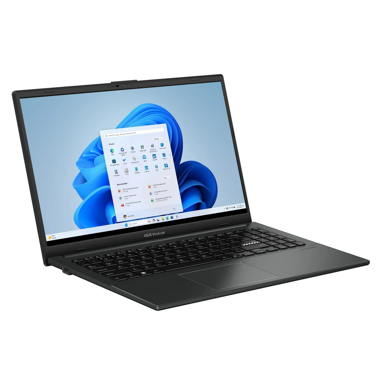 ASUS Vivobook Go 15.6’’ FHD Laptop, 8-Core Intel i3 Processor, 8GB RAM, 128GB Storage + 1TB Portable SSD, WiFi & BT, NanoEdge Display, Fast Charge, Keypad, Webcam, USB-C, HDMI, Windows 11 Home
