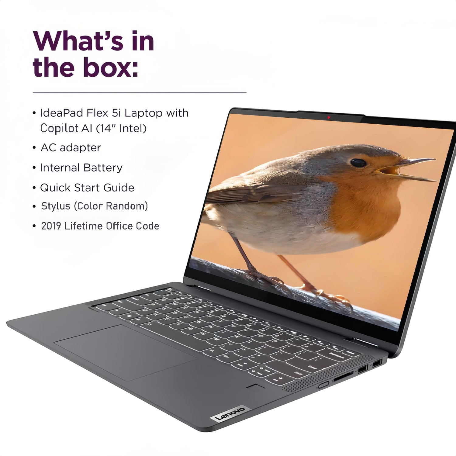 Lenovo IdeaPad Flex 5i 2-in-1 Laptop, 14