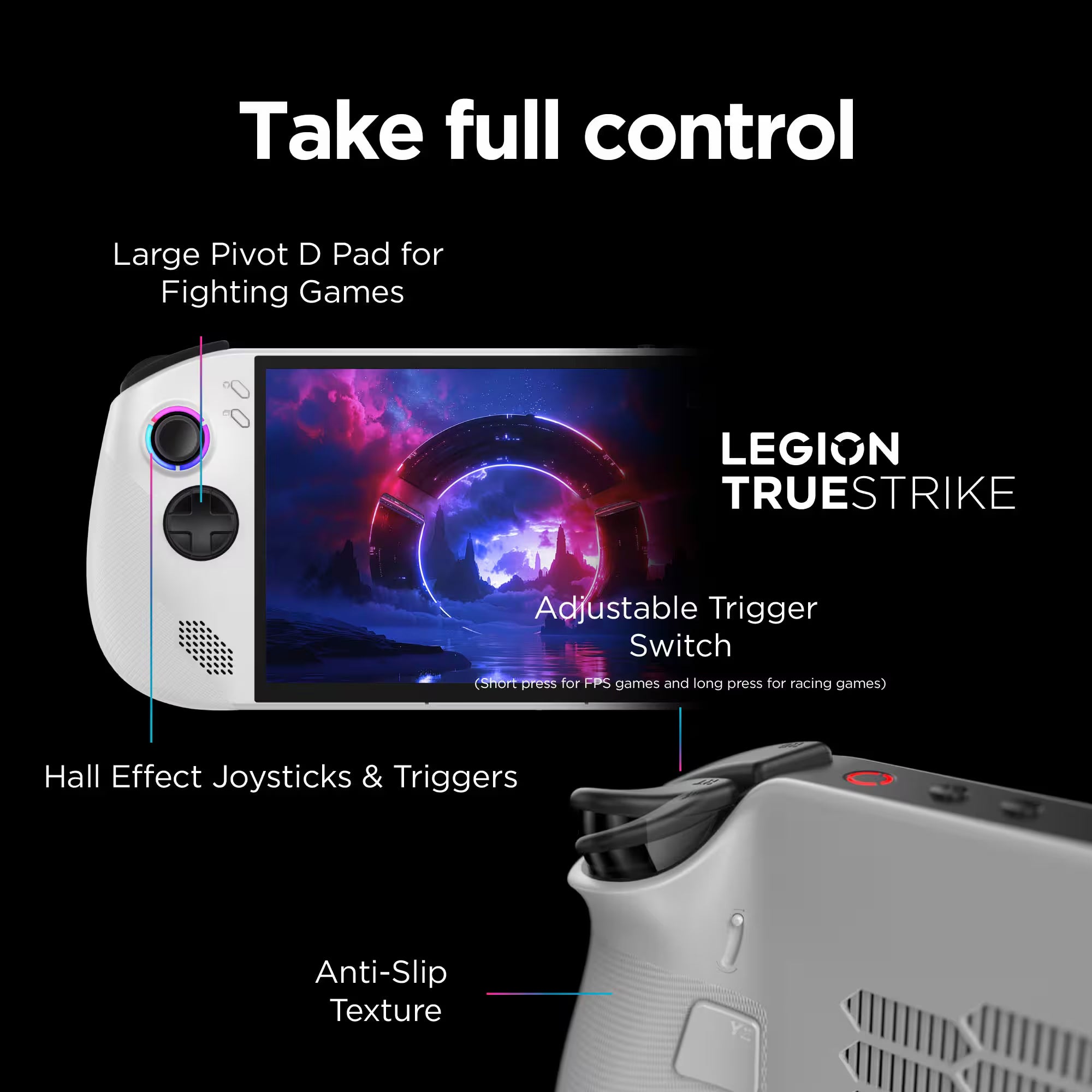 Lenovo Legion Go S 512GB Gaming Handheld 8-inch Touchscreen 120Hz WUXGA AMD Ryzen Z2 Go CPU, Mytrix Hub, 128GB MicroSD Card, 4 Accessories: 5 in 1 Bundle