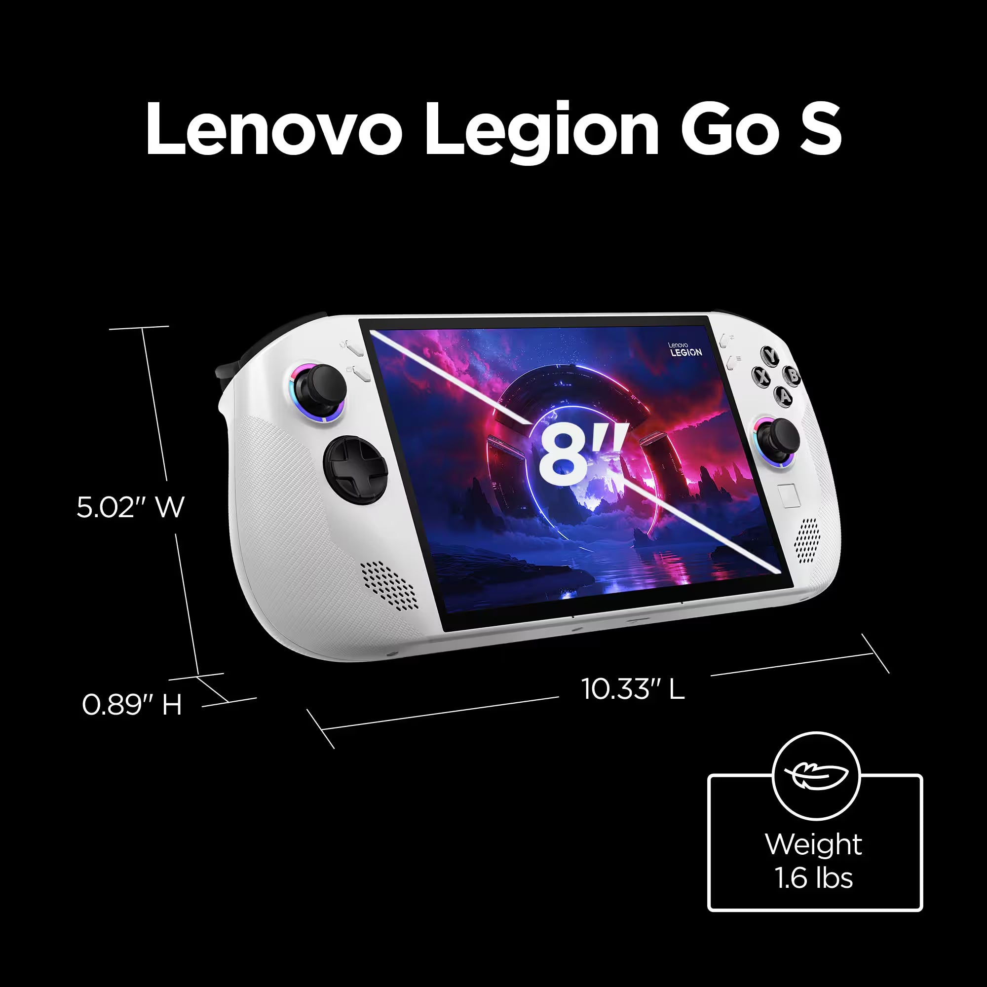 Lenovo Legion Go S 512GB Gaming Handheld 8-inch Touchscreen 120Hz WUXGA AMD Ryzen Z2 Go CPU, Mytrix Hub, 128GB MicroSD Card, 4 Accessories: 5 in 1 Bundle