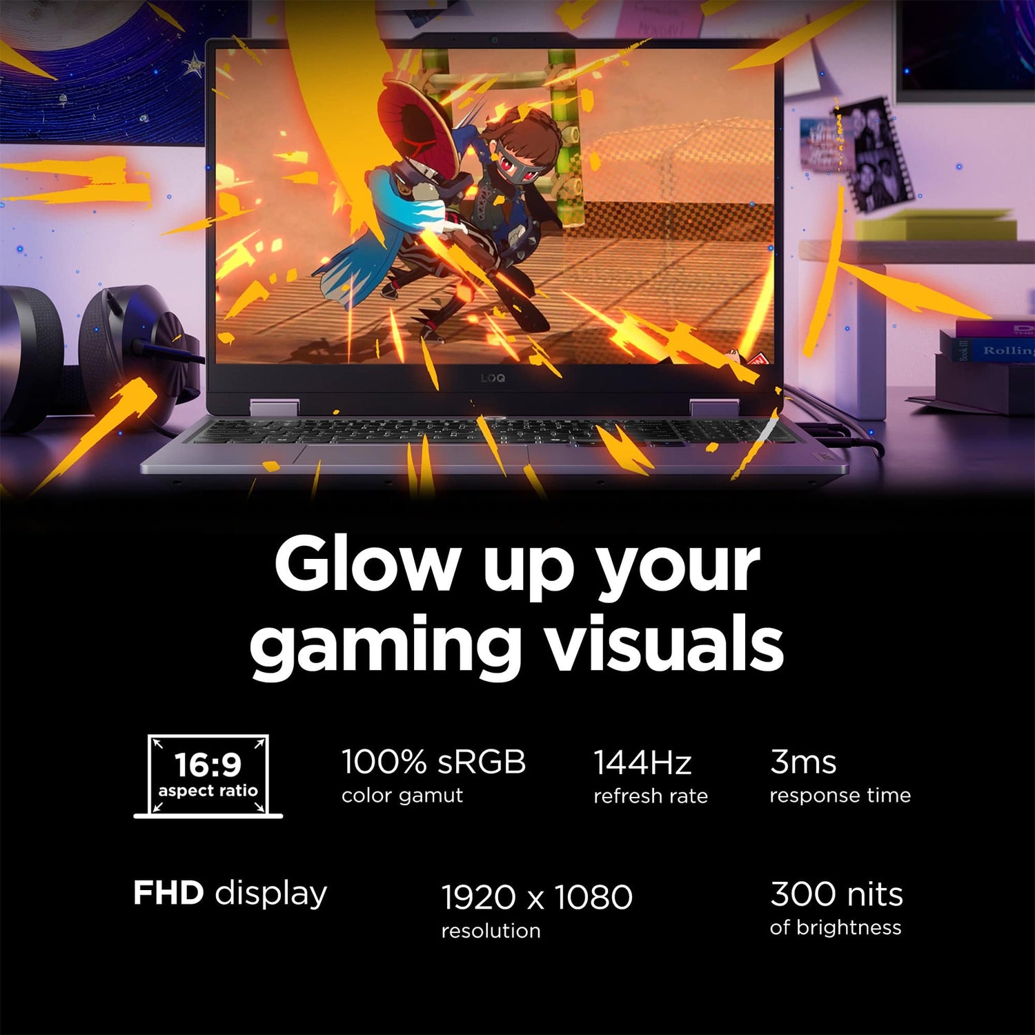 Lenovo LOQ 15 Gaming Laptop, NVIDIA GeForce RTX 5050, 15.6