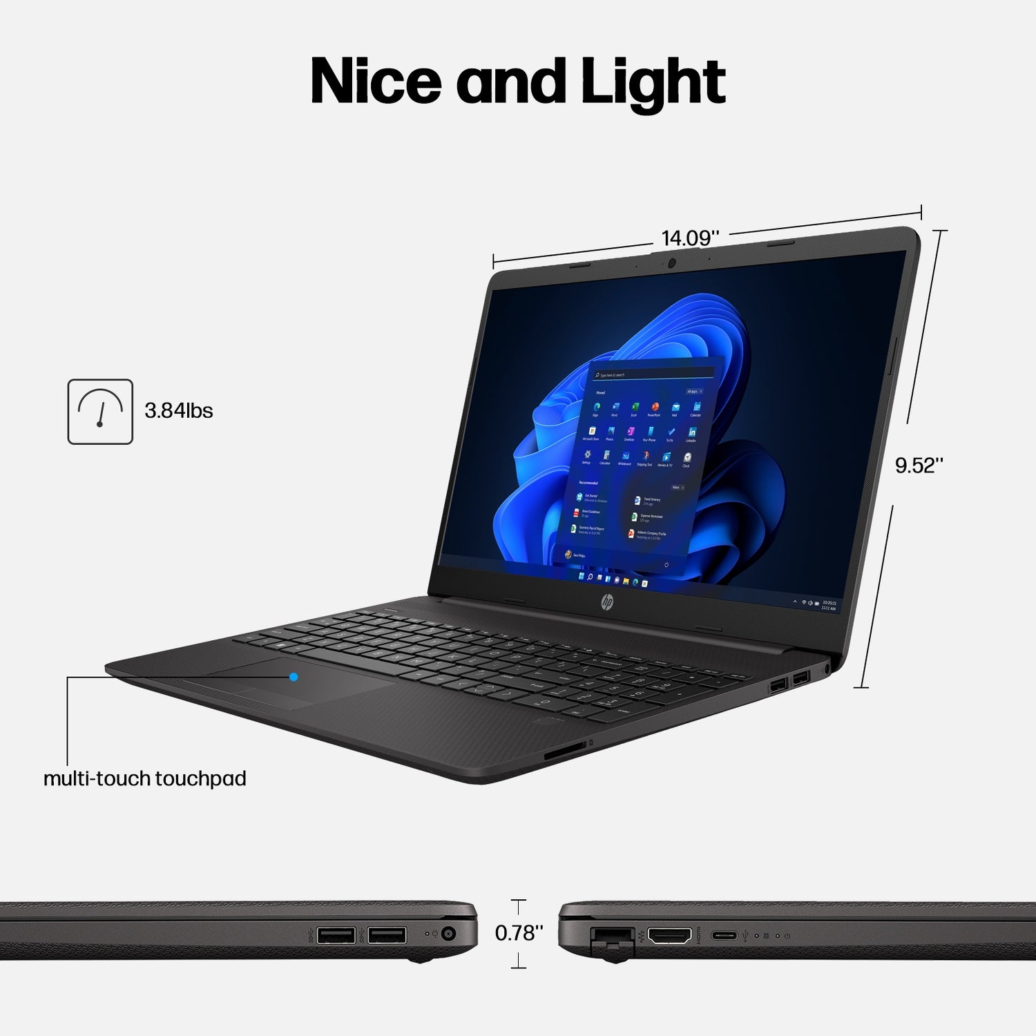 HP i5 Business Student Laptop Computer, 15.6