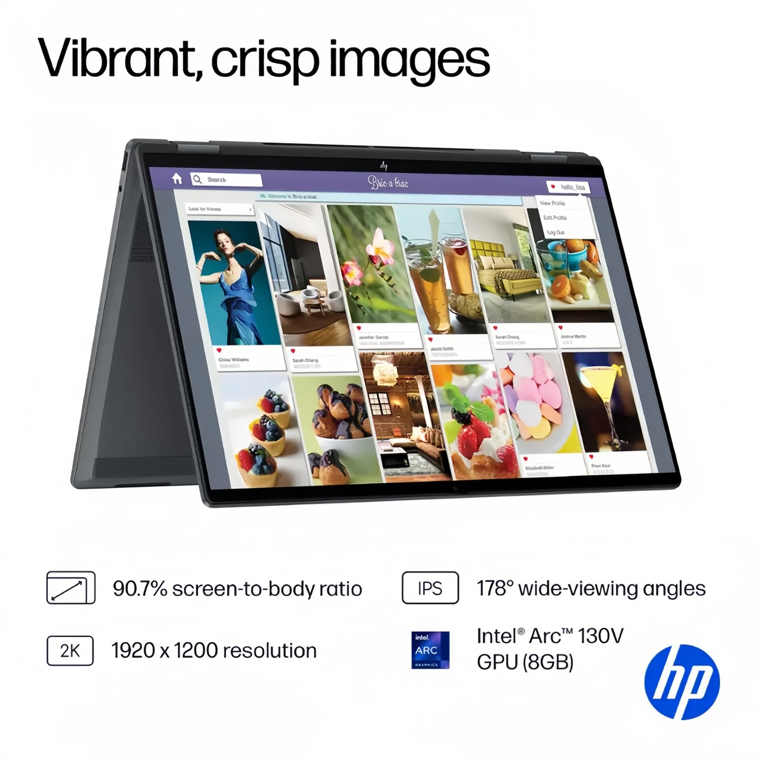 HP 2025 New 2-in-1 Laptop, OmniBook X Flip 16