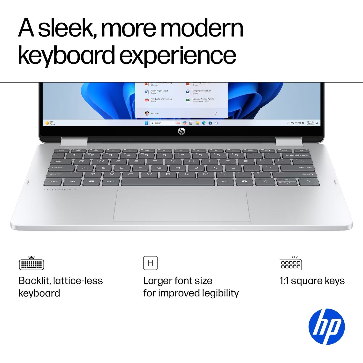 HP Omnibook 5 Flip 2 in 1 Laptop, 14
