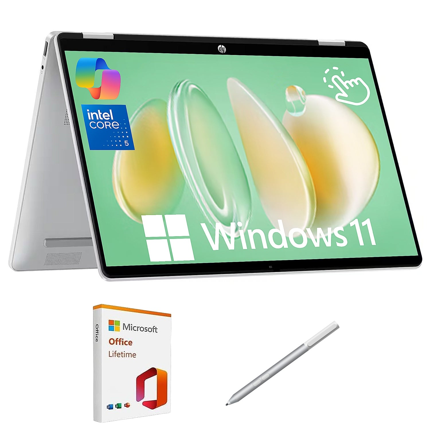 HP Omnibook 5 Flip 2 in 1 Laptop, 14