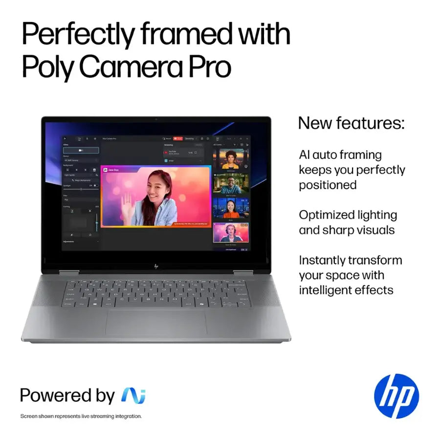 HP OmniBook X Flip Copilot+ PC Laptop Computer, 2-in-1 16