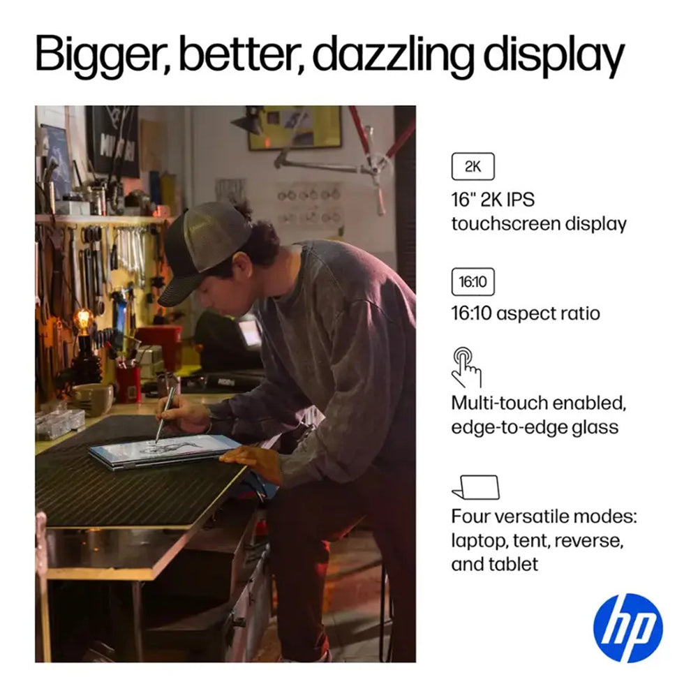 HP 2025 OmniBook X Flip 2-in-1 Laptop, 16