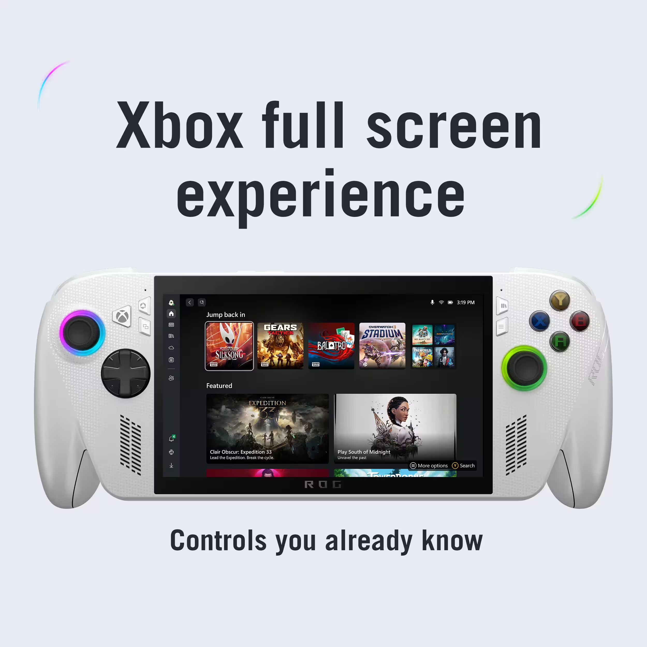 ASUS ROG Xbox Ally 512GB AMD Ryzen Z2 A CPU Gaming Handheld 7-inch Touchscreen 120Hz, Mytrix Hub, 128GB MicroSD Card, 4 Accessories: 5 in 1 Bundle