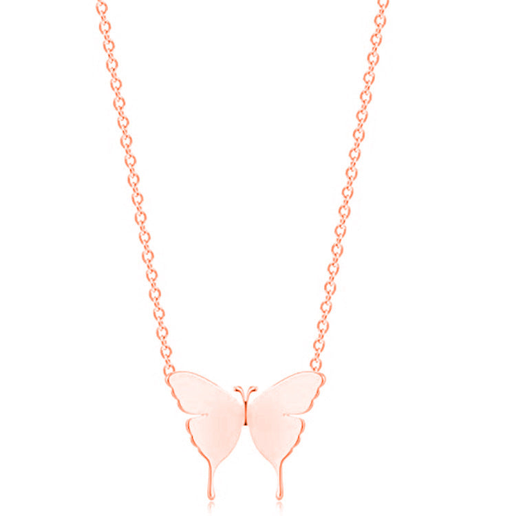 Geometric Butterfly Pendant Butterfly Necklace Simple