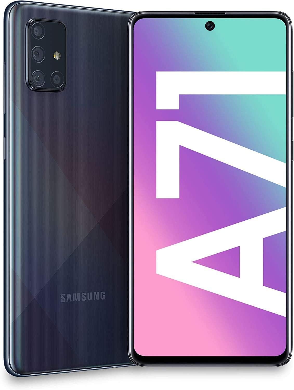 Restored Samsung - Galaxy A71 A716U 5G Fully Unlocked 128GB - Prism Cube Black (Refurbished)