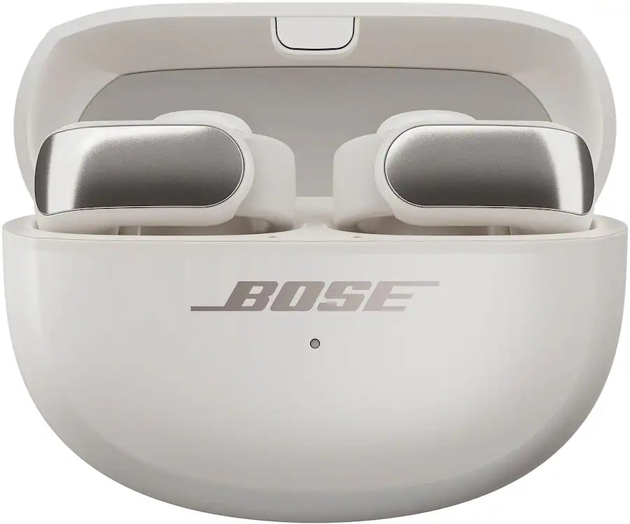 Refurbished Bose Ultra Open-Ear True Wireless Open Earbuds, Geek Squad Certified, White Smoke