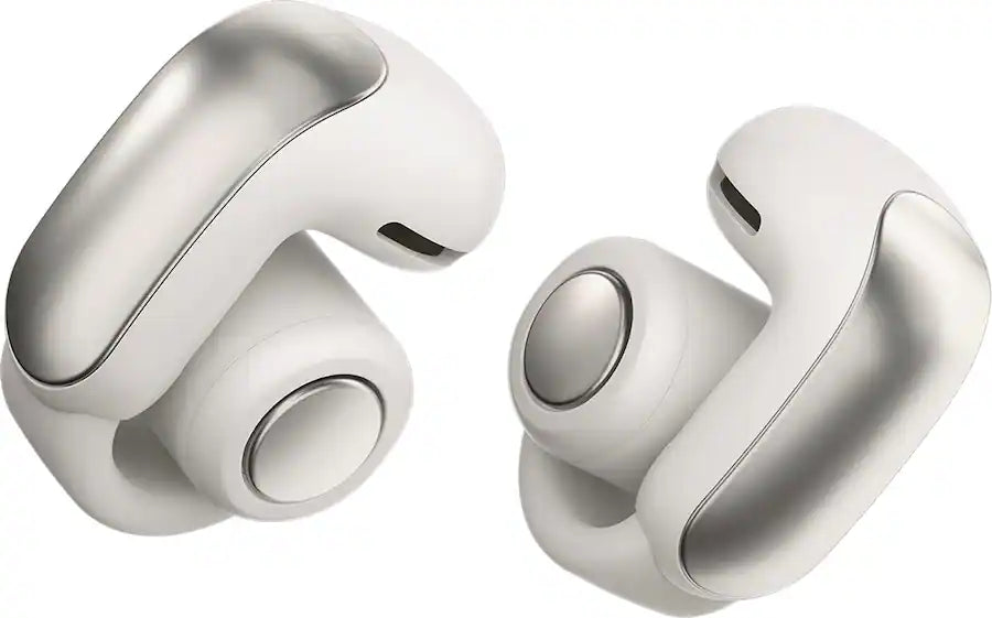 Refurbished Bose Ultra Open-Ear True Wireless Open Earbuds, Geek Squad Certified, White Smoke