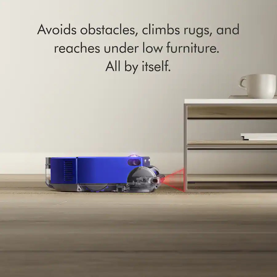 Dyson - 360 Vis Nav Robot Vacuum, 304619-01 - Blue/Nickel