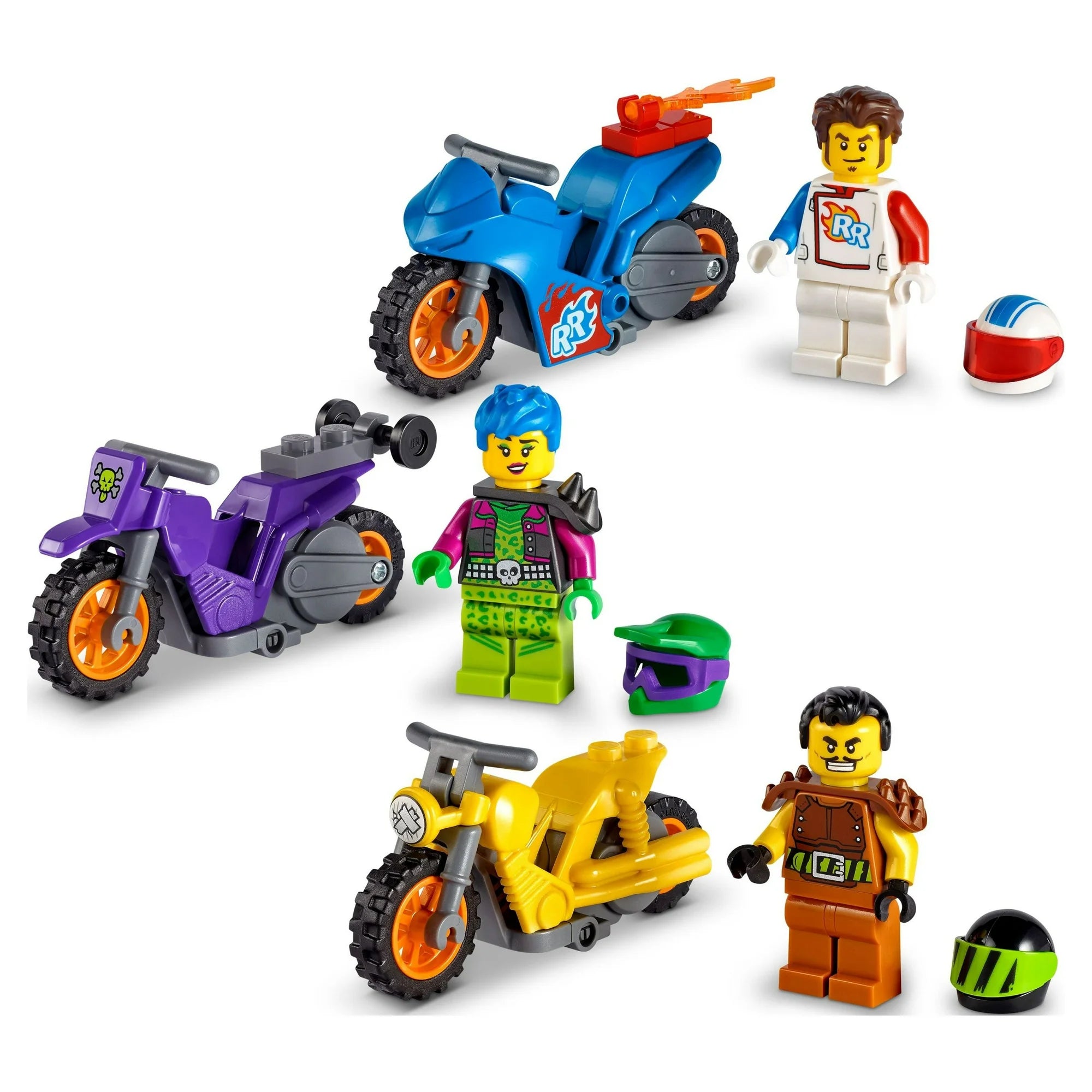 LEGO City Stuntz Value Set 3 Minifigures 3 Bikes and Carrying Case 66707