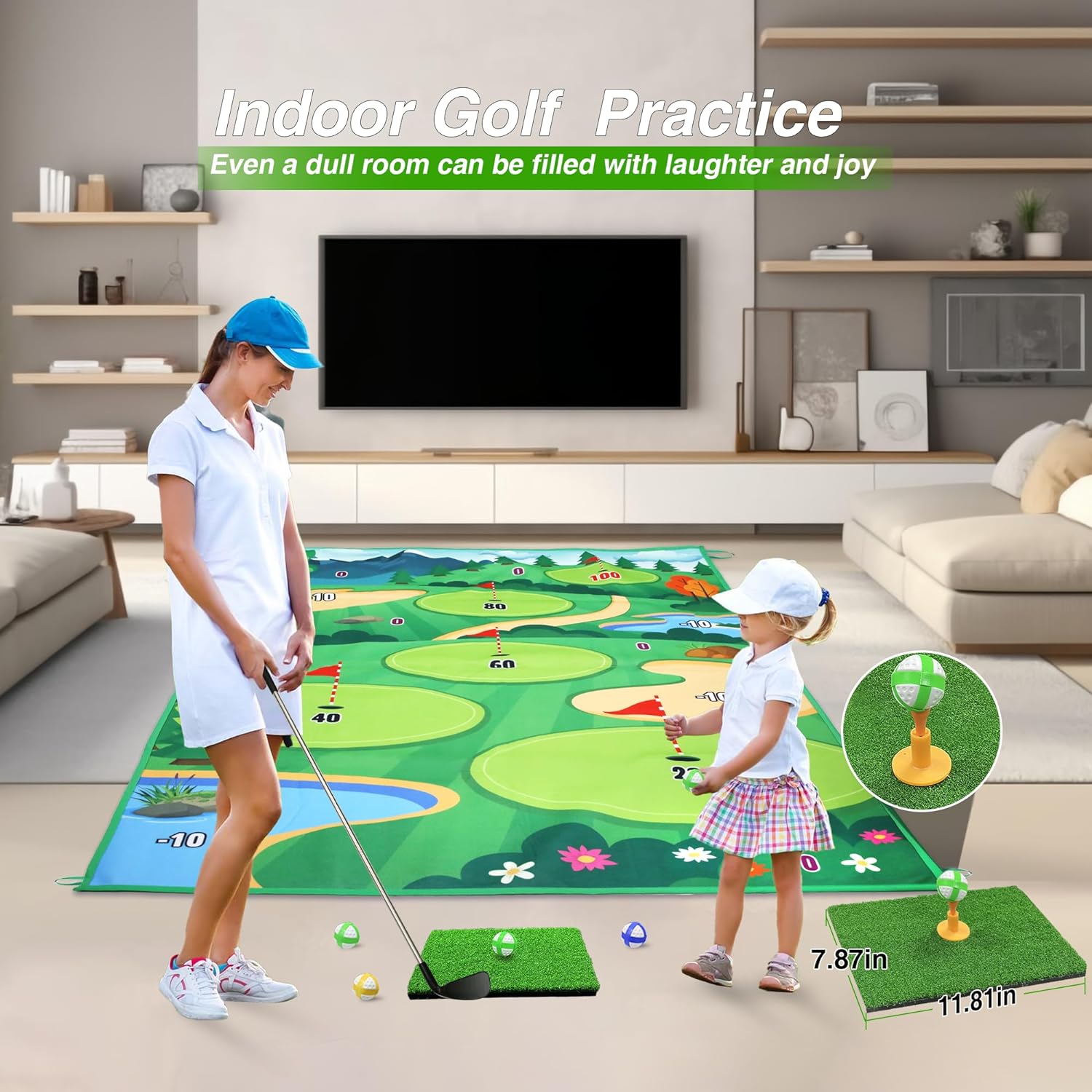 Golf Chipping Game Mat, 70