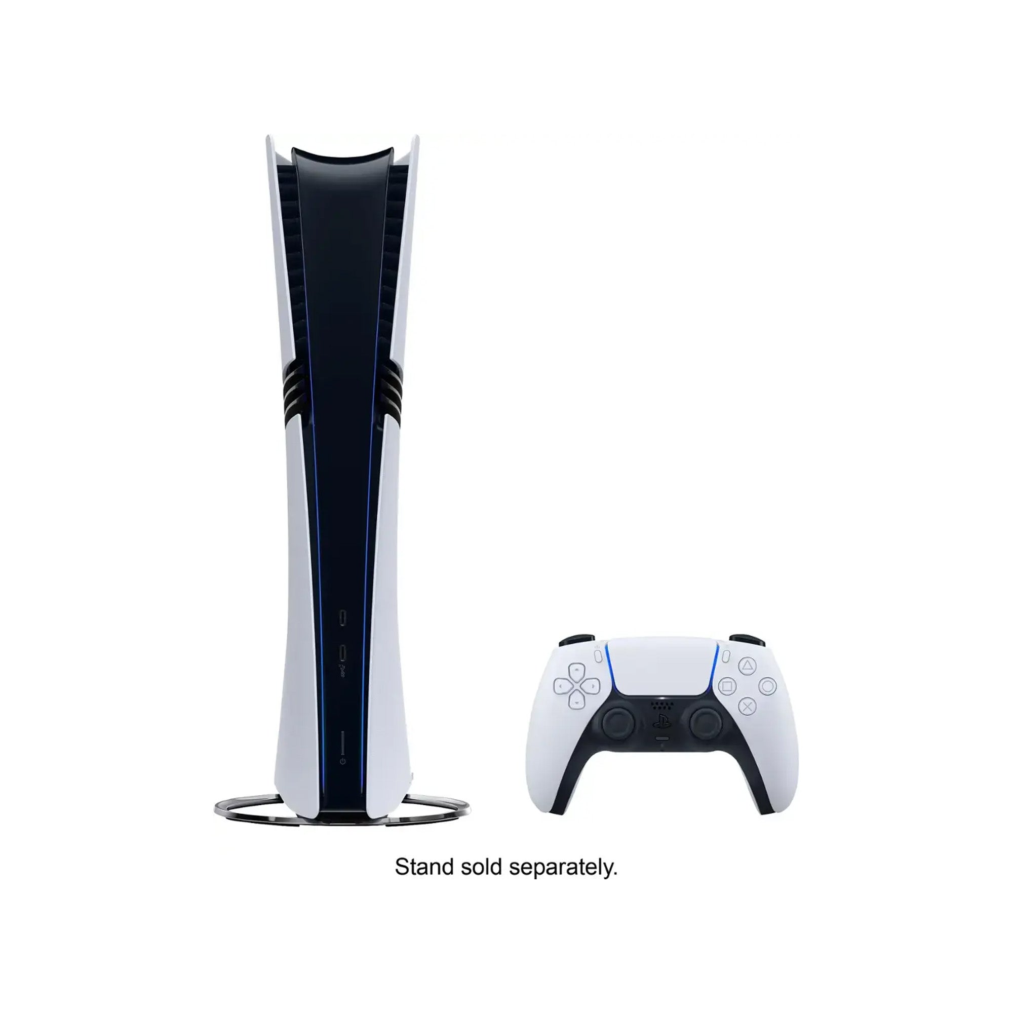 PlayStation 5 Pro Upgraded 4TB Digital Edition Fortnite Cobalt Star Bundle and Mytrix Controller Case - White, Flagship Pro PS5 4TB PCIe SSD Gaming Console