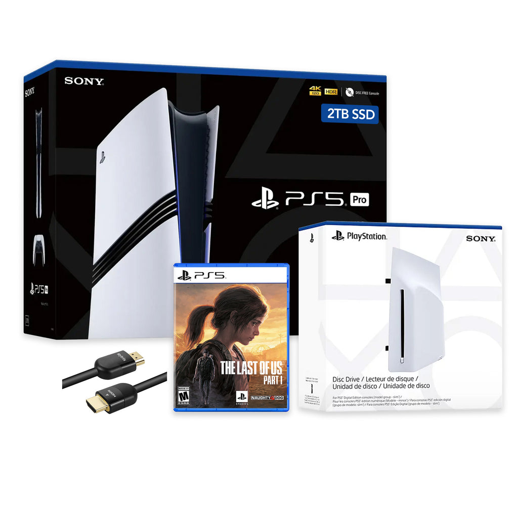 PlayStation 5 Pro 2TB SSD Console with Disc Drive, Wireless Controller and The Last of Us Part I - CFI-7019 PS5 Pro