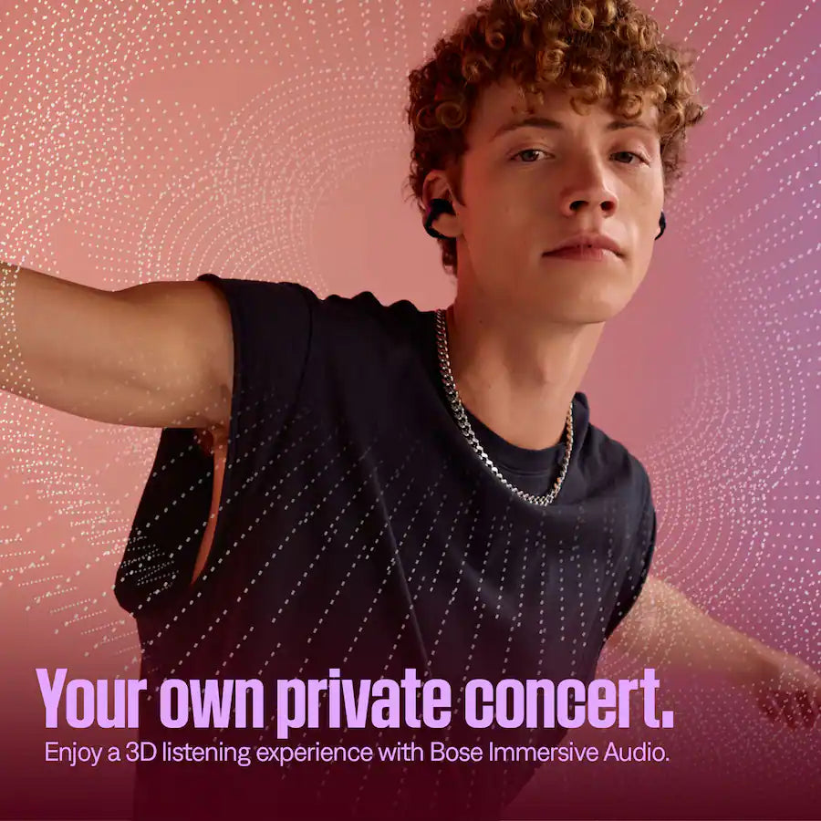 Refurbished Bose Ultra Open-Ear True Wireless Open Earbuds, Geek Squad Certified, White Smoke