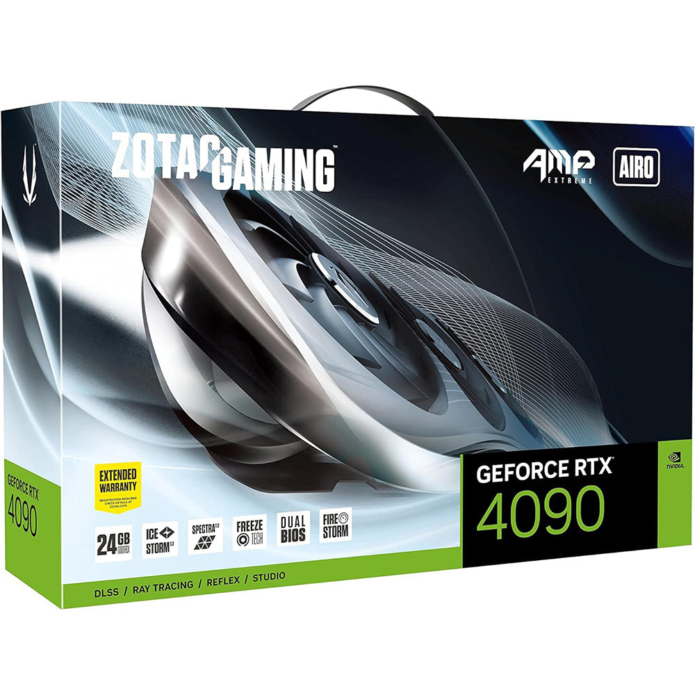 ZOTAC Gaming GeForce RTX 4090 AMP Extreme AIRO 24GB GDDR6X 384-bit 21 Gbps PCIE 4.0 Graphics Card