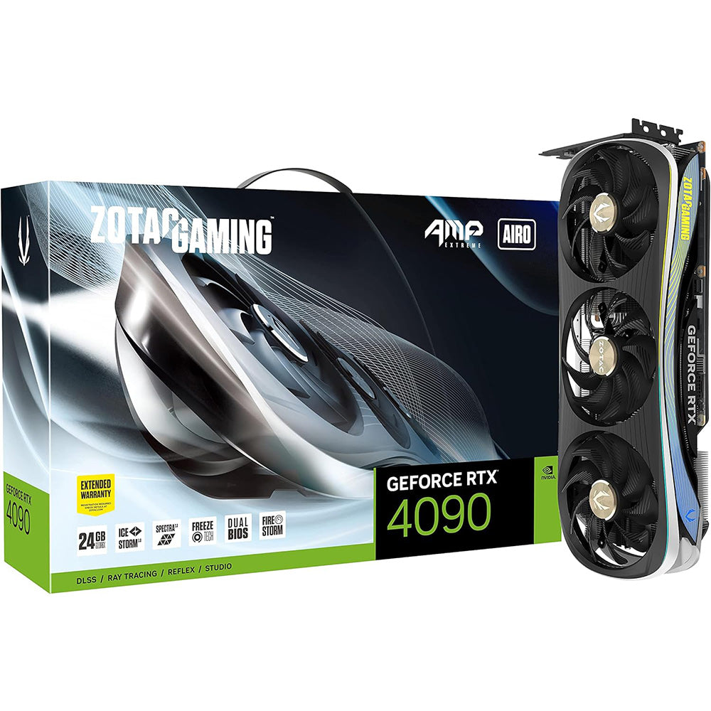 ZOTAC Gaming GeForce RTX 4090 AMP Extreme AIRO 24GB GDDR6X 384-bit 21 Gbps PCIE 4.0 Graphics Card