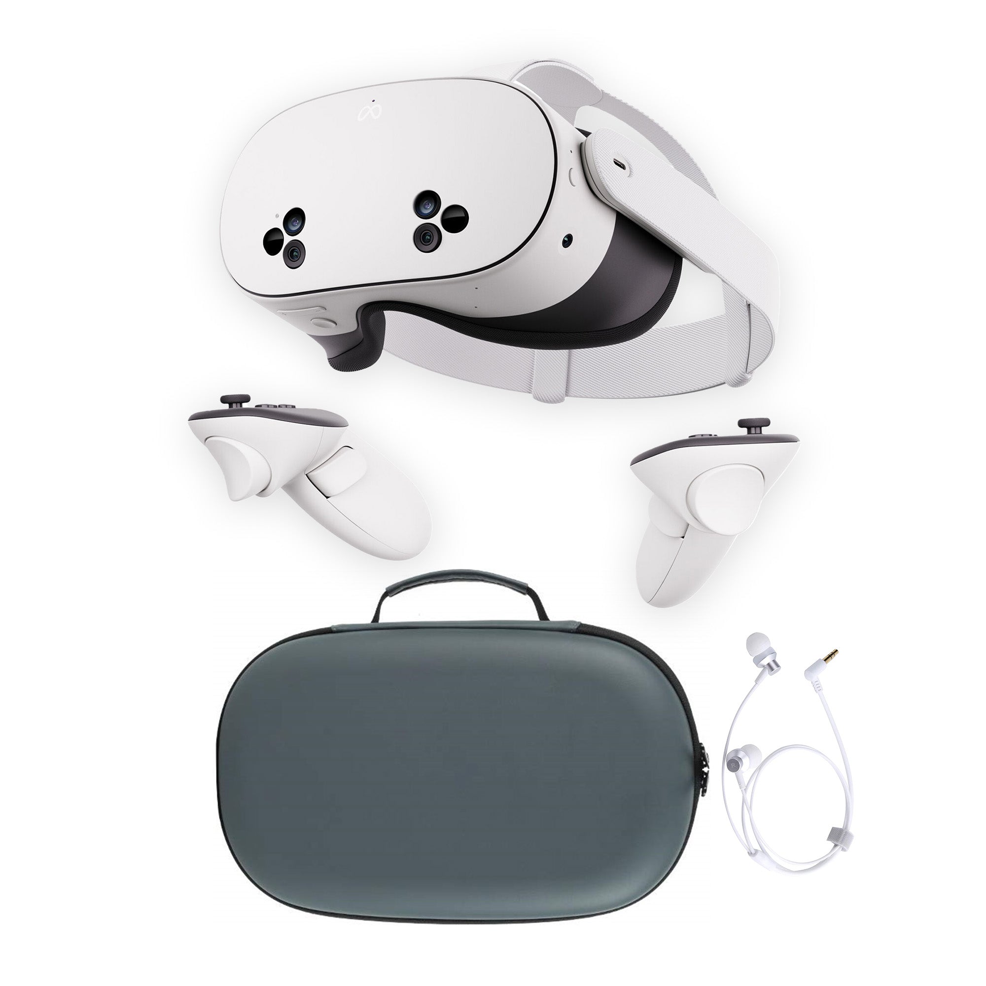 2024 New Meta Quest 3S All-In-One VR Headset 128GB Virtual Reality with Advanced Touch Plus Controllers, 1832x1920 up to 120 Hz Refresh Rate LCD, Enhanced Graphics, Mytrix Case, Cable & Earphone