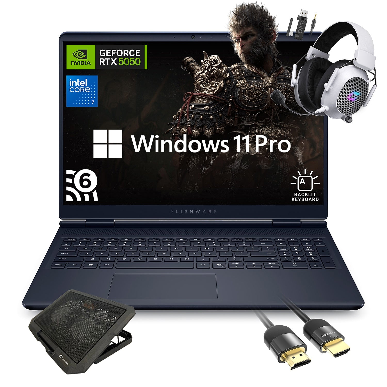 Dell Alienware 16 Aurora AC16250 Gaming Laptop, Intel Core 7 240H, NVIDIA GeForce RTX 5050, 16