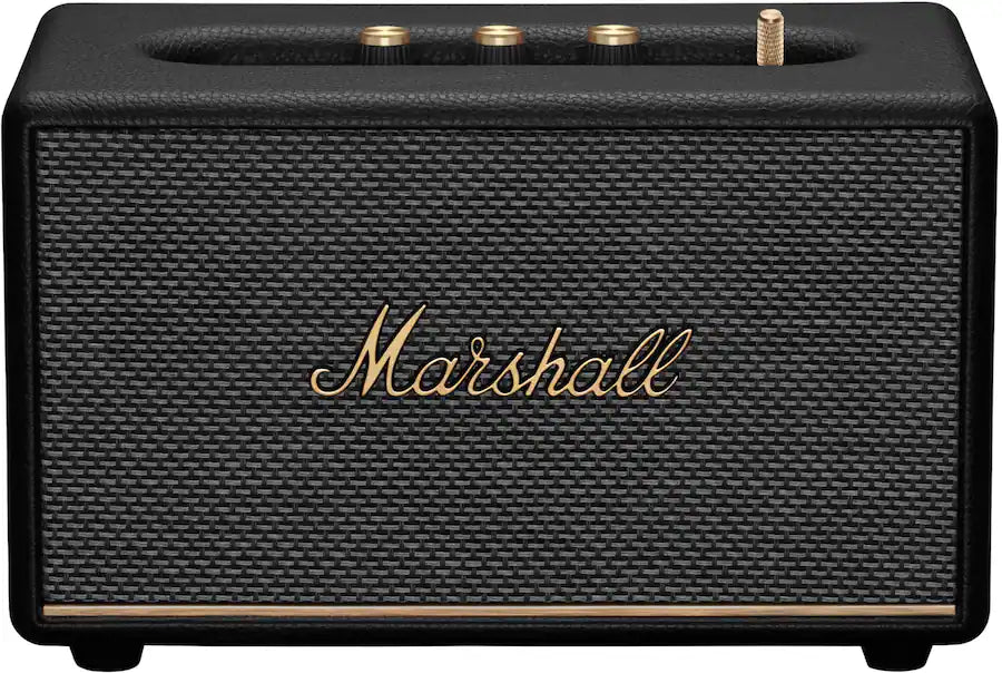 Marshall Acton III Bluetooth Home Speaker with Bass / Treble / Volume Controls and 3.5 mm Auxiliary Input, Black