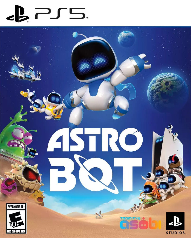 2025 New PlayStation 5 Slim Disc Edition ASTRO BOT Bundle and Mytrix Controller Case - White, Slim PS5 1TB PCIe SSD Gaming Console
