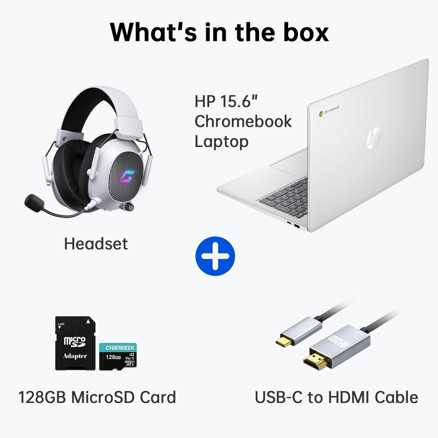 HP Chromebook 15.6 inch Laptop for Students, 15.6