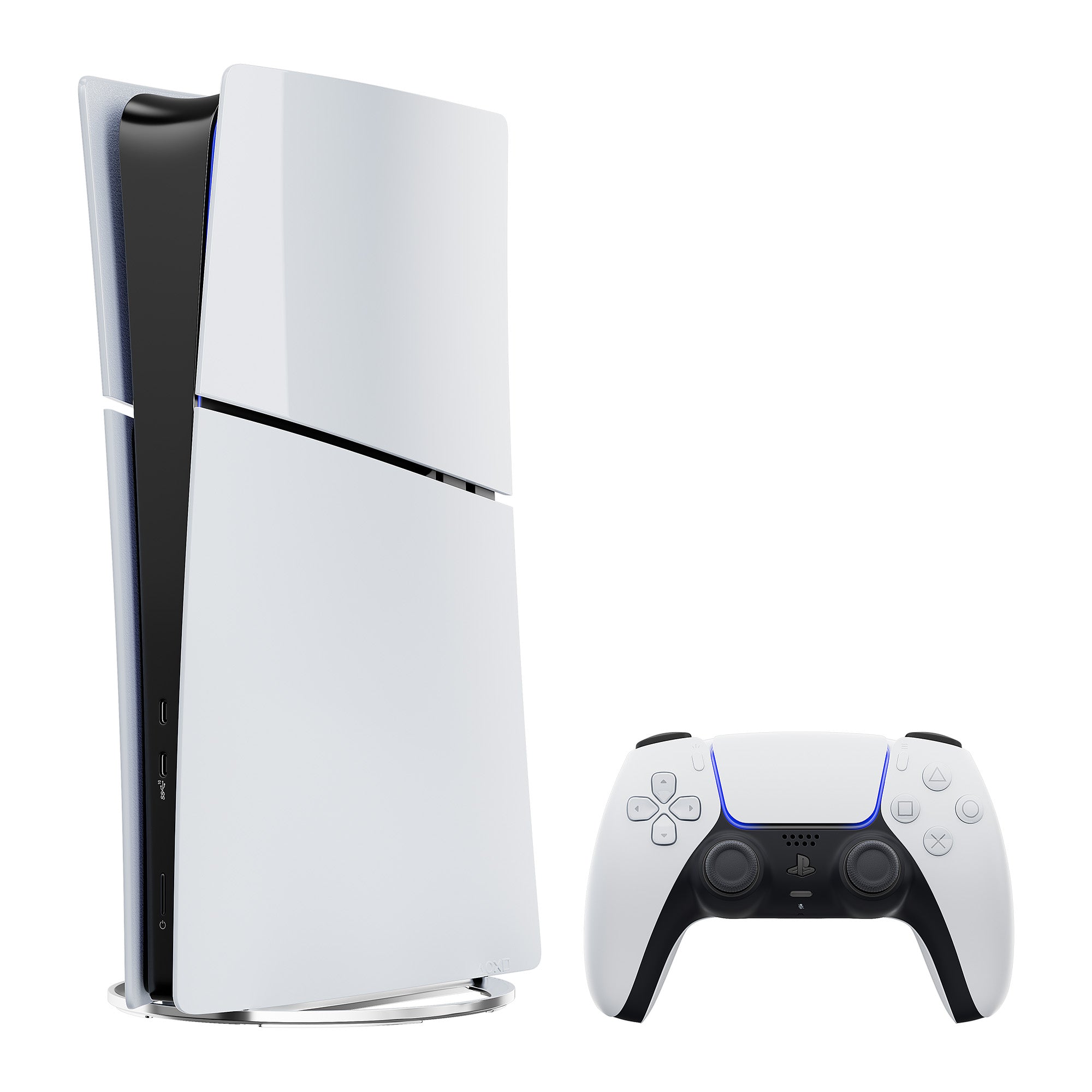 2025 New PlayStation 5 Slim Upgraded 2TB Digital Edition ASTRO BOT Bundle and Mytrix Controller Charger - White, Slim PS5 2TB PCIe SSD Gaming Console